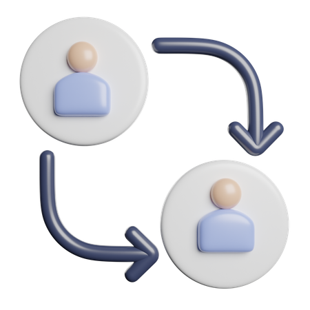 Zusammenarbeiten  3D Icon