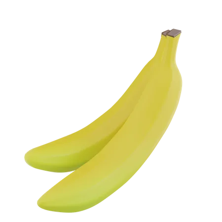 Zwei Bananen  3D Icon