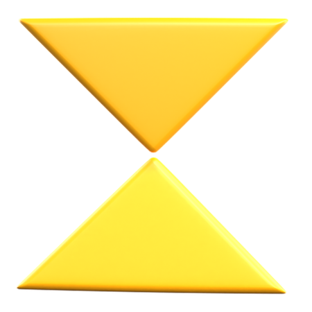 Zwei, dreieck, geometrisch, form  3D Icon