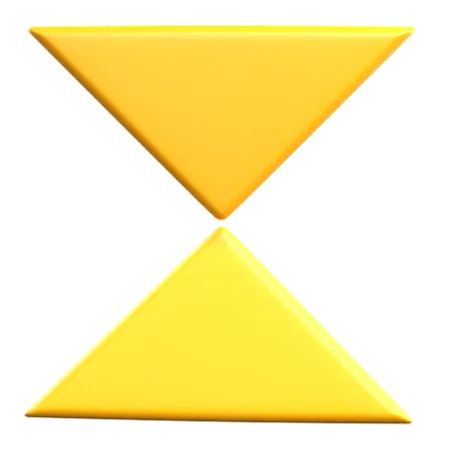 Zwei, dreieck, geometrisch, form  3D Icon