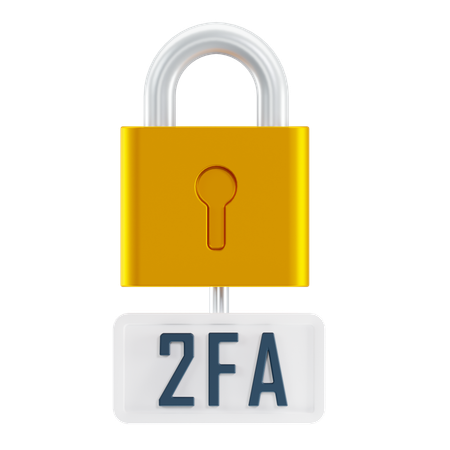 Zwei-Faktor-Authentifizierung  3D Icon