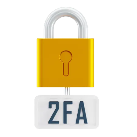 Zwei-Faktor-Authentifizierung  3D Icon