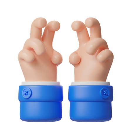 Zwei Hände neugierig Zeichen Handgeste  3D Icon