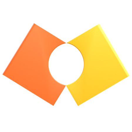 Zwei verbinden würfel geometrisch form  3D Icon