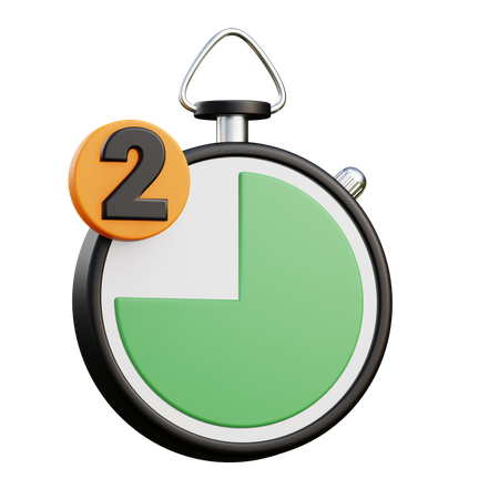 Zweite Hälfte  3D Icon