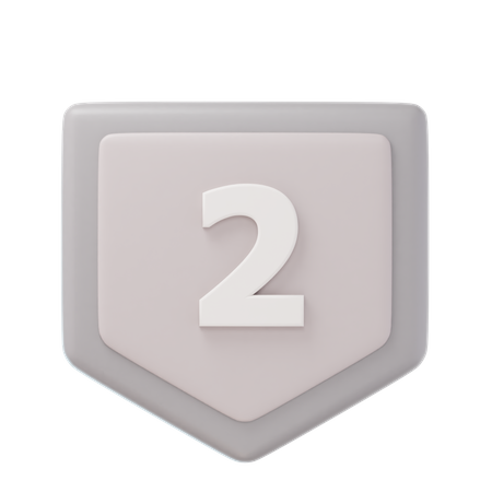 Zweiter Platz Silbermedaille  3D Icon