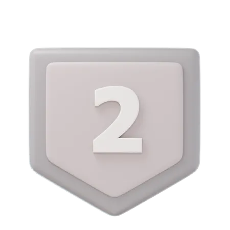 Zweiter Platz Silbermedaille  3D Icon