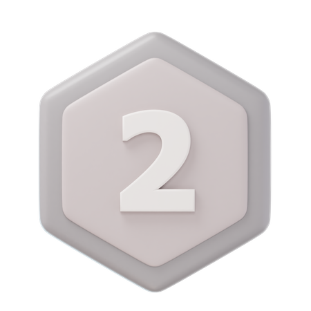 Zweiter Platz Silbermedaille  3D Icon