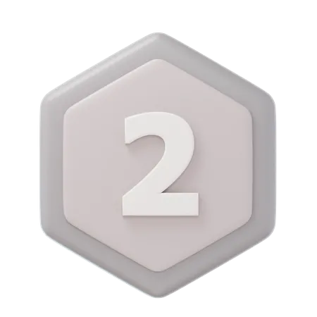 Zweiter Platz Silbermedaille  3D Icon