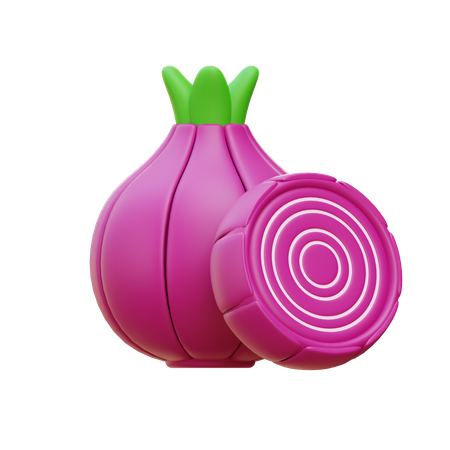 Zwiebel  3D Icon