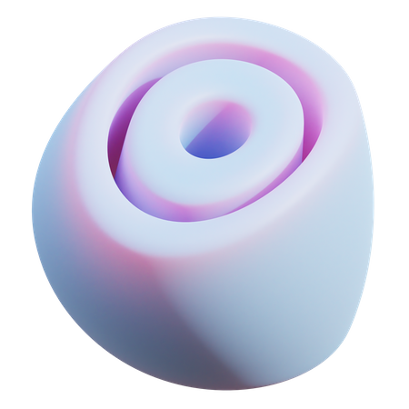 Zwiebel abstrakt  3D Icon