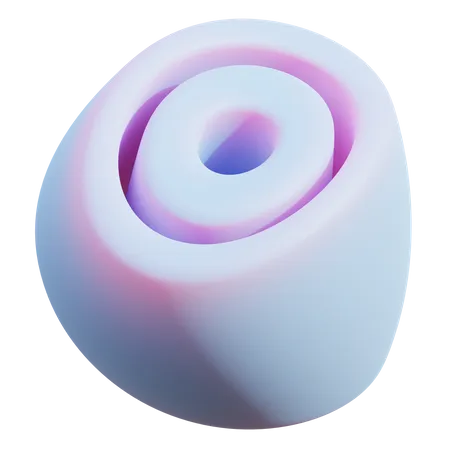 Zwiebel abstrakt  3D Icon