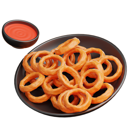 Zwiebelringe  3D Icon