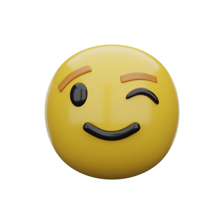 Zwinkern  3D Emoji