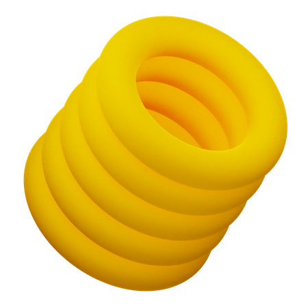 Zylinder abstrakte Form  3D Icon