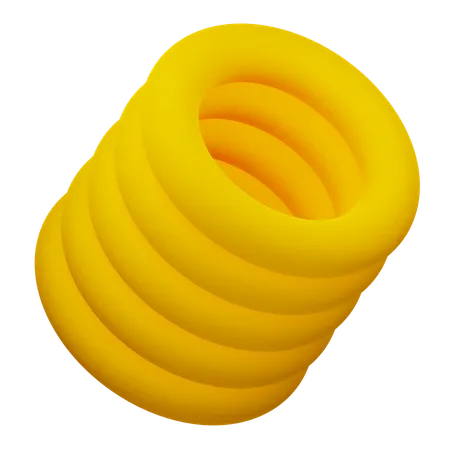 Zylinder abstrakte Form  3D Icon