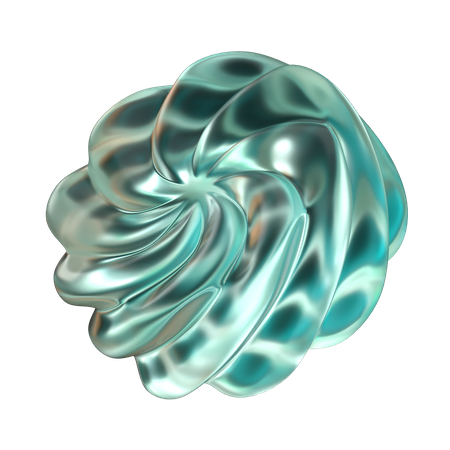 Zylinder abstrakte Form  3D Icon