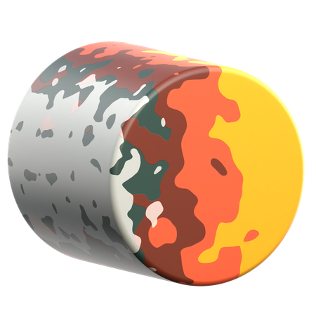 Zylinder geometrische Form  3D Icon