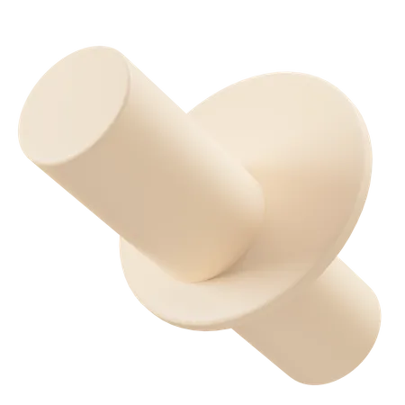 Zylinderplattenform  3D Icon