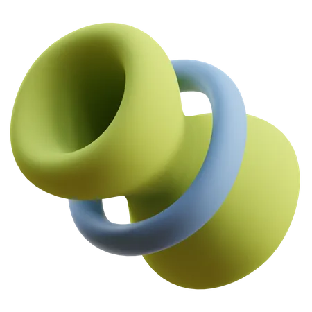 Zylinder ring abstrakt form  3D Icon