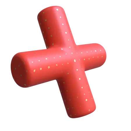 Zylindrisches Kreuz  3D Illustration