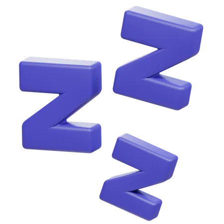 Zzz  3D Icon