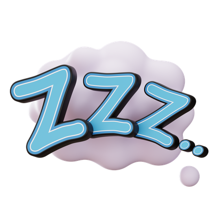 Zzz  3D Sticker