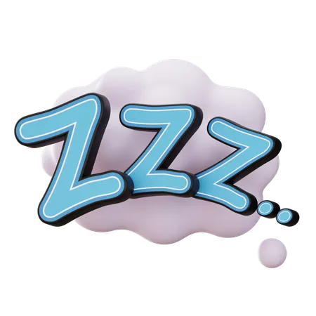 Zzz  3D Sticker